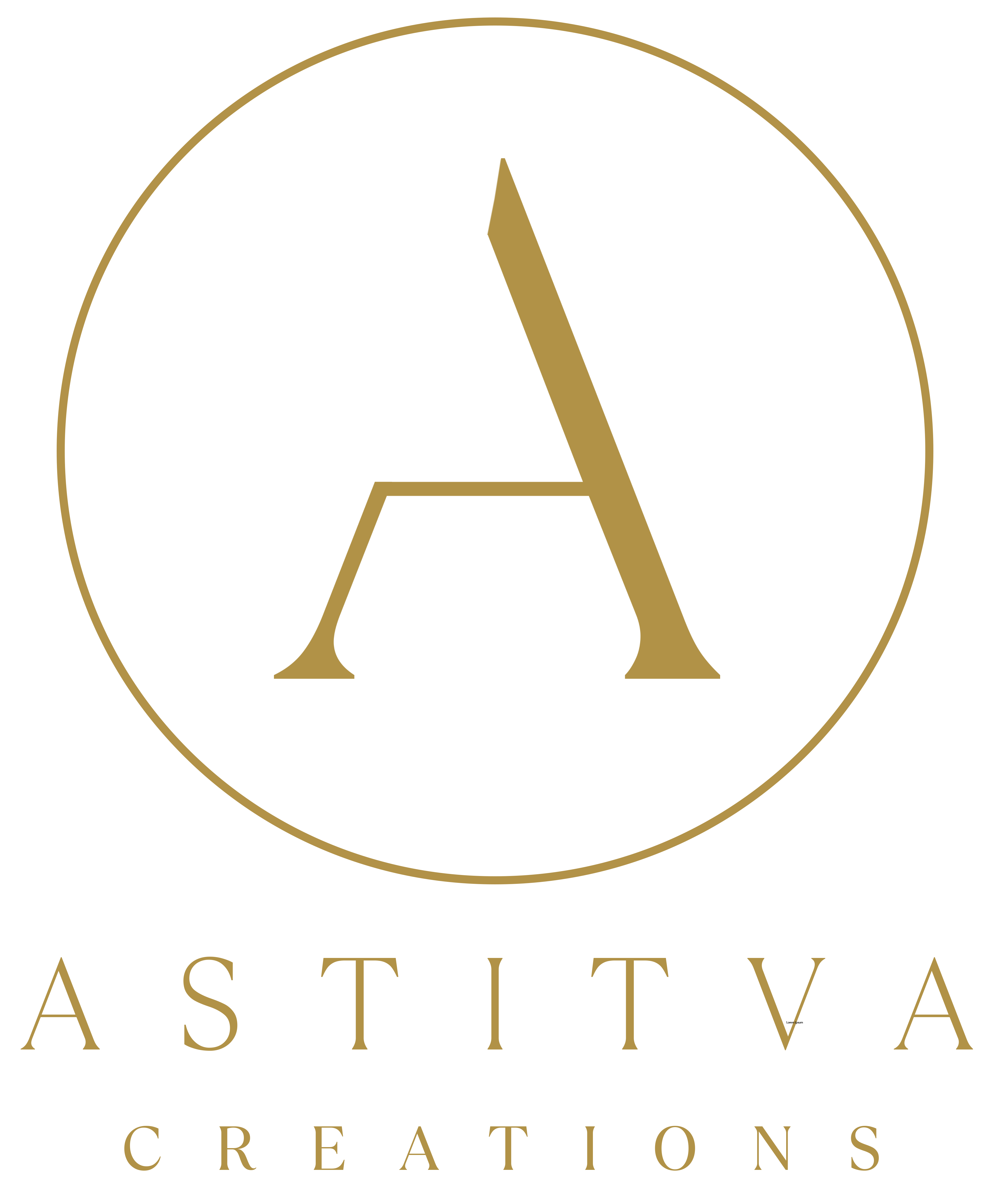 ASTITVA CREATIONS LOGO GOLD 12