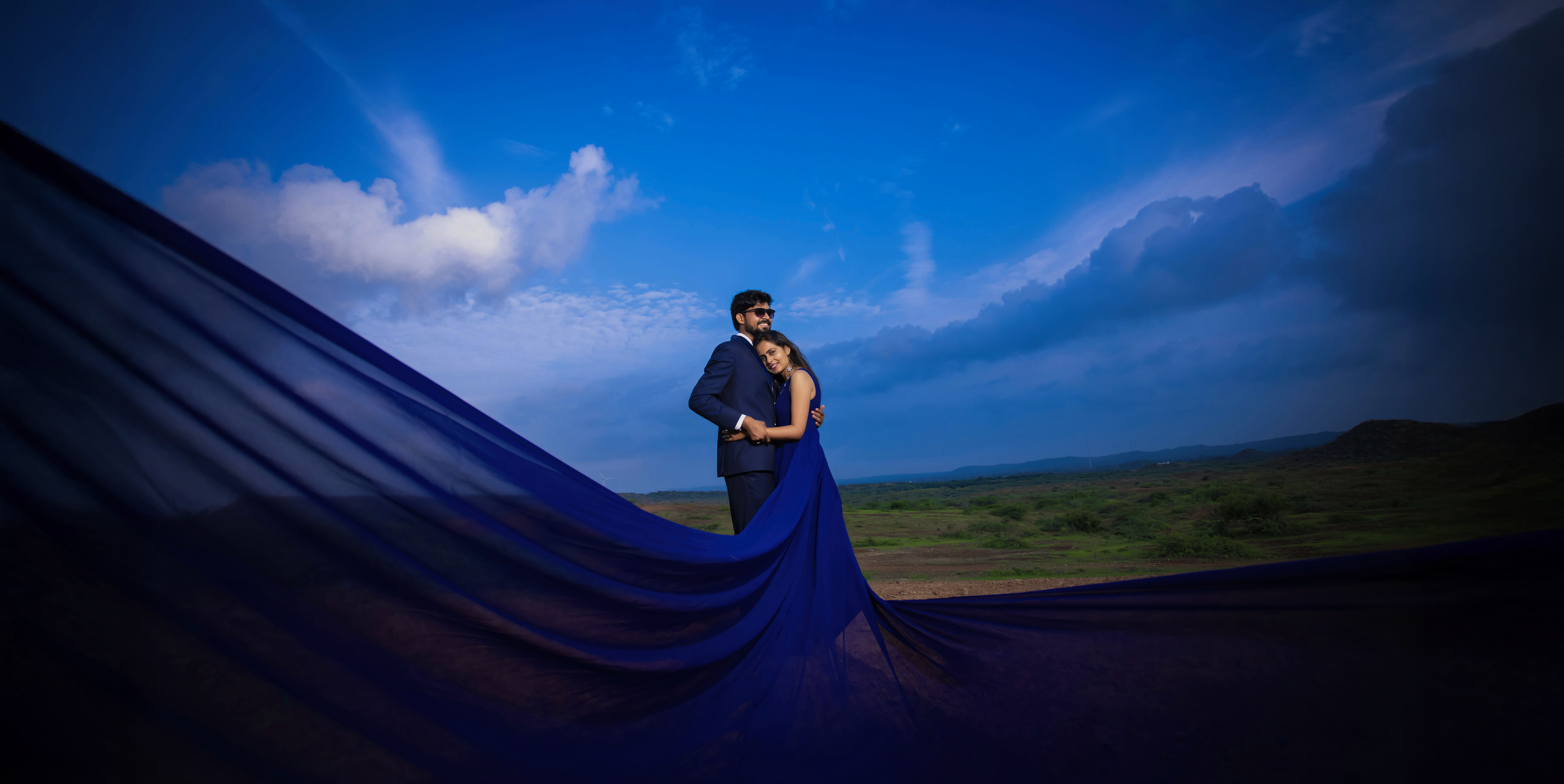 Royal Elegance - Stunning portrait against majestic mountain backdrop