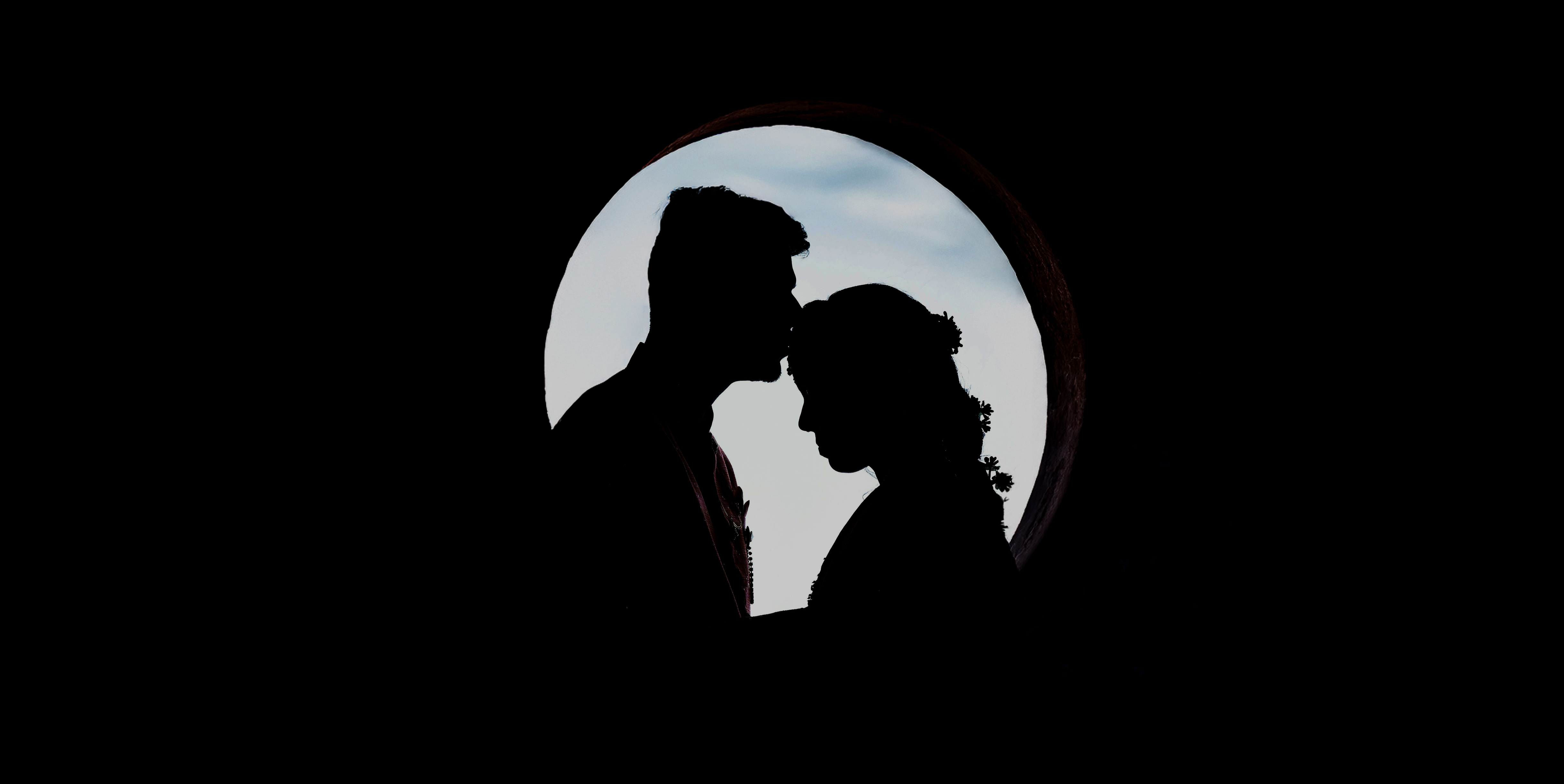 Eternal Love - Timeless moment of romance captured in perfect silhouette